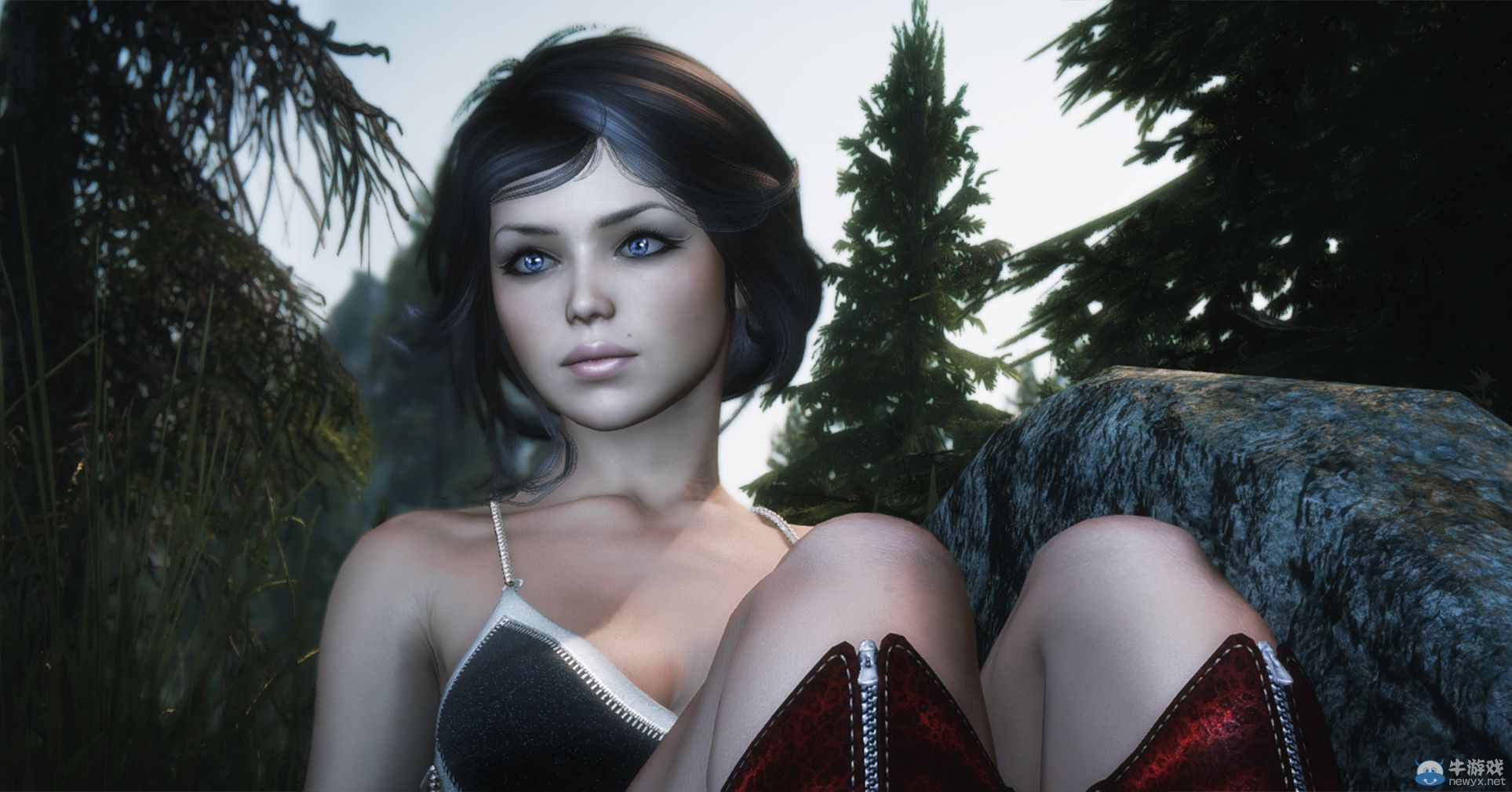 《上古卷軸5：天際》最強女體MOD新圖：白凈美艷妖狐轉世