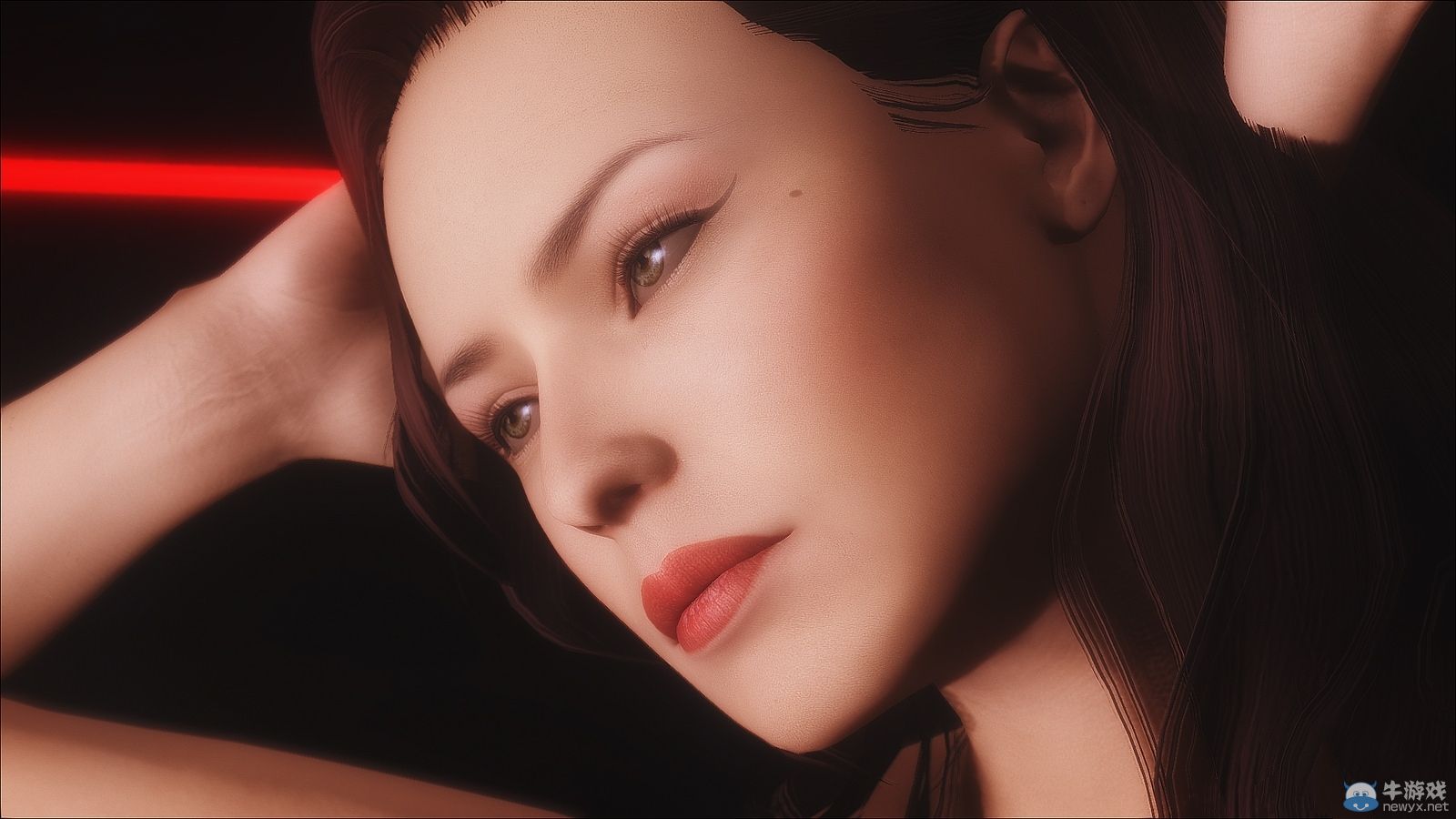 《上古卷軸5：天際》女體MOD新圖：妝容精致動人！