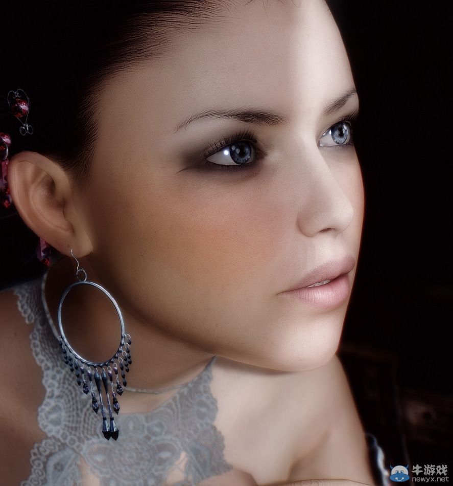 《上古卷軸5：天際》女體MOD新圖：妝容精致動人！