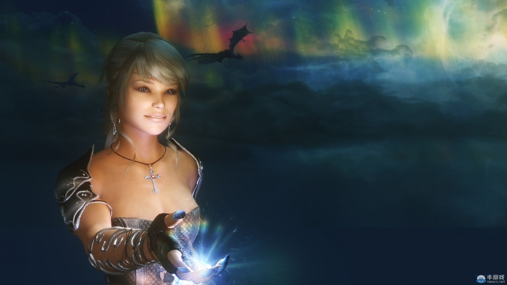 《上古卷軸5：天際》女體MOD新圖：妝容精致動人！