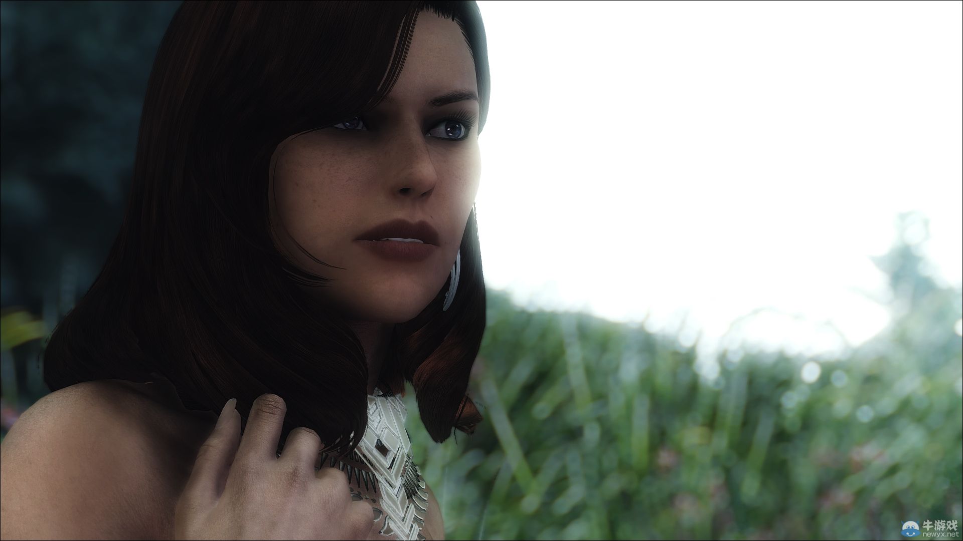 《上古卷軸5：天際》最強女體MOD新圖：白凈美艷妖狐轉世