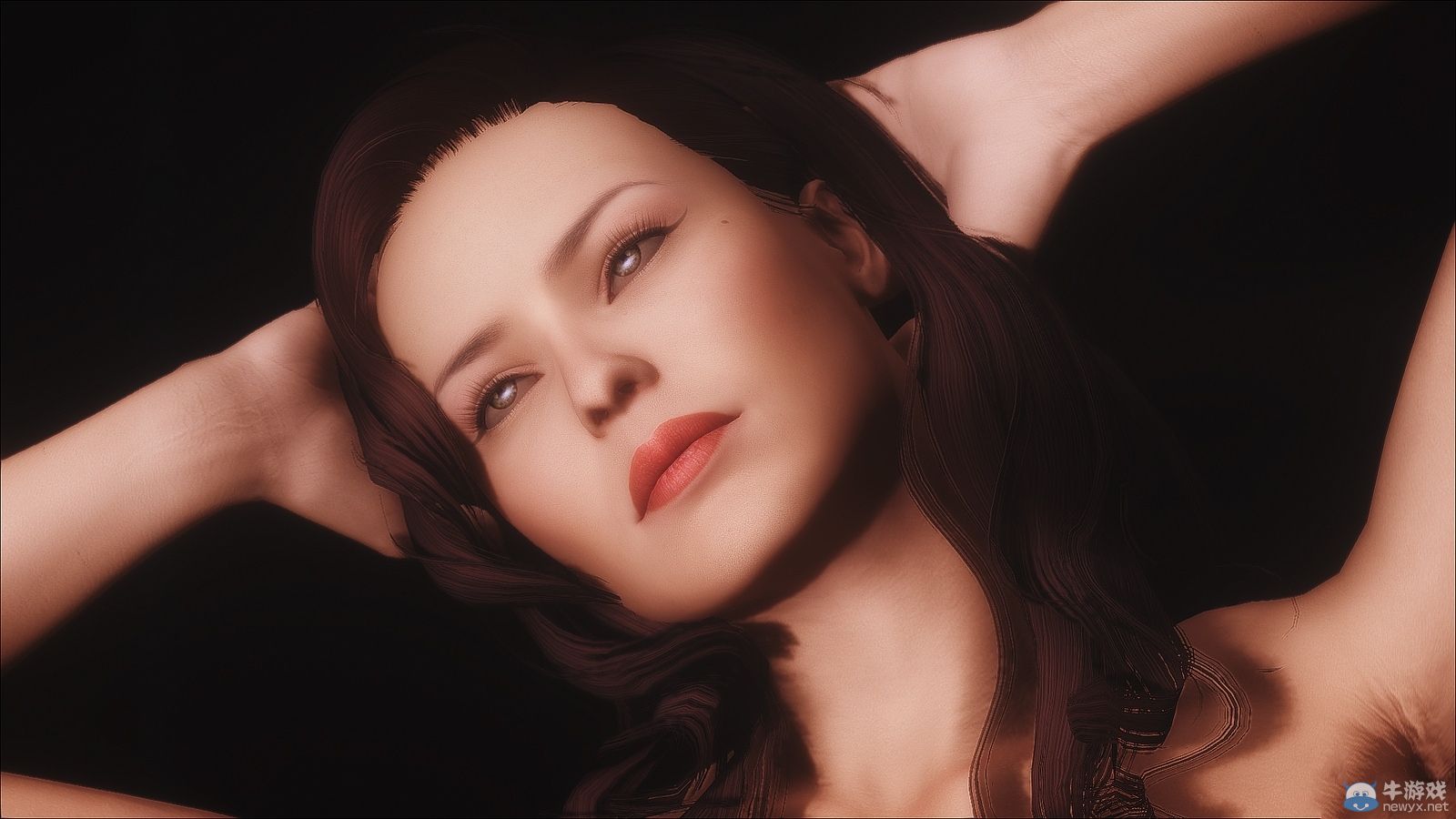 《上古卷軸5：天際》女體MOD新圖：妝容精致動人！