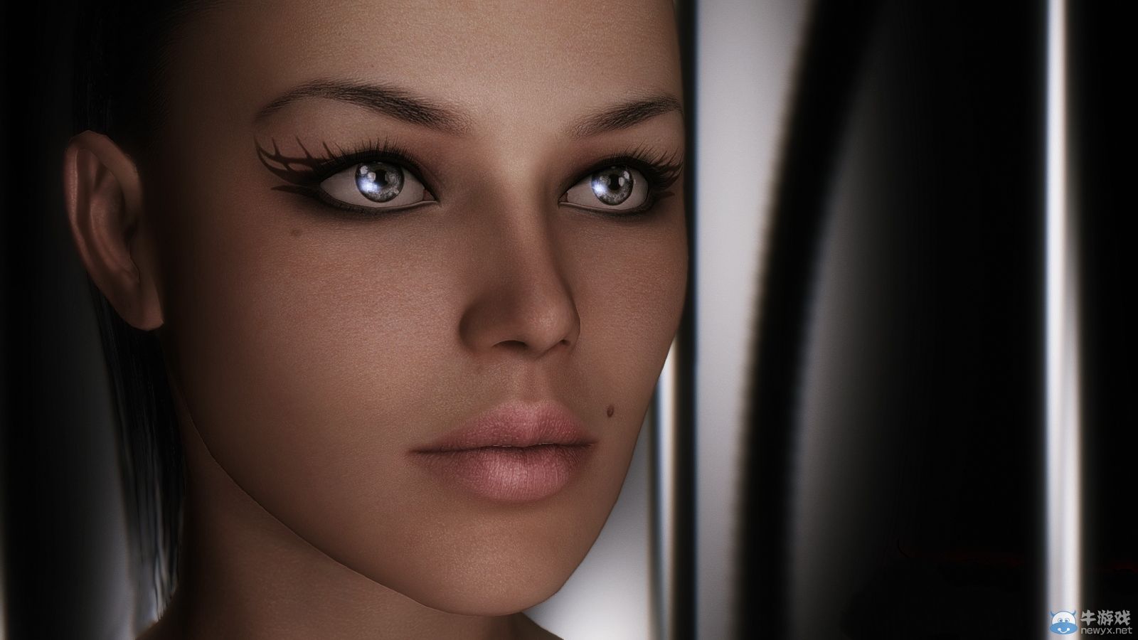 《上古卷軸5：天際》女體MOD新圖：妝容精致動人！