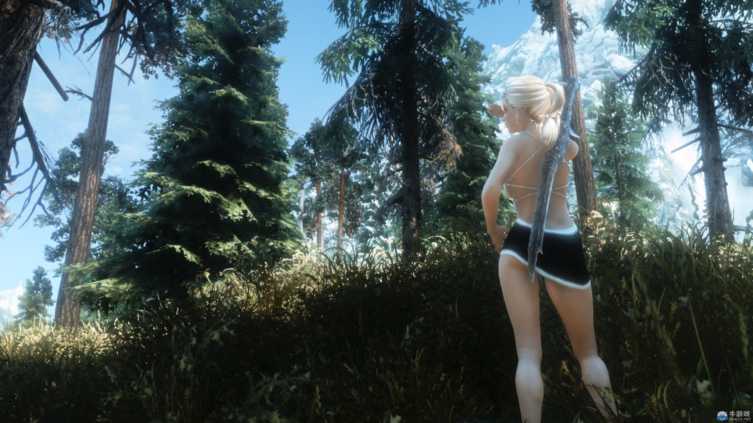 《上古卷軸5：天際》女體MOD新圖：妝容精致動人！