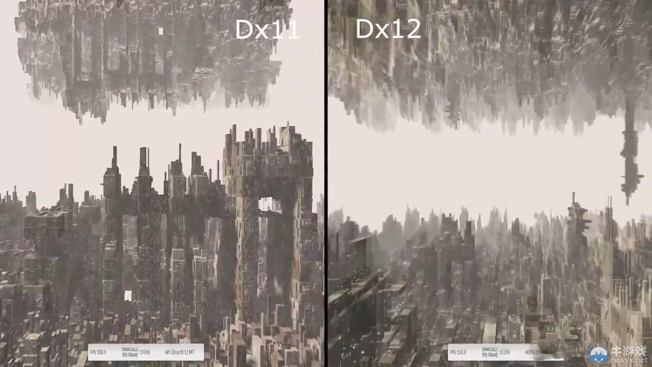 DX11與DX12效能對(duì)比演示 DX11被玩壞了