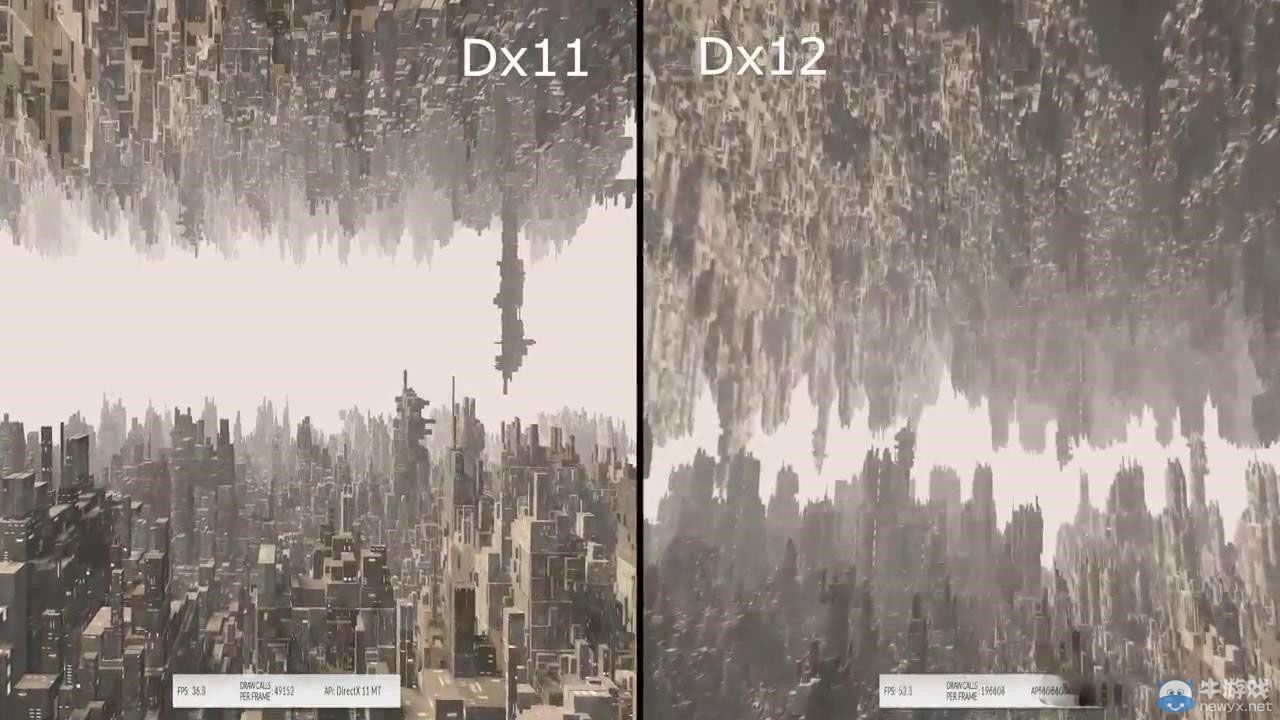 DX11與DX12效能對(duì)比演示 DX11被玩壞了