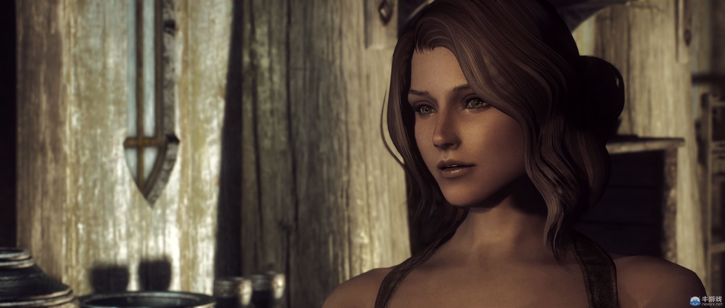 《上古卷軸5：天際》最新藝術截圖：柔美稚嫩絕色佳人