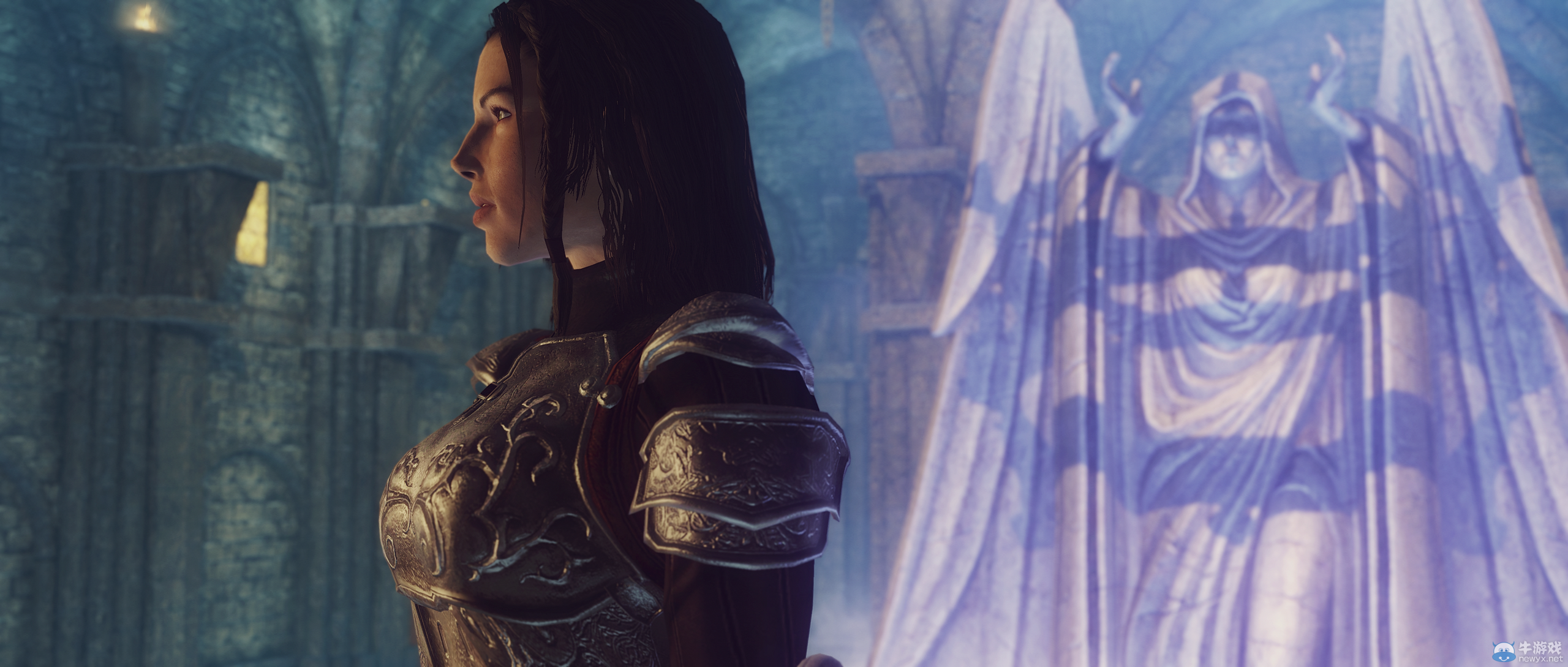 《上古卷軸5：天際》最新藝術截圖：柔美稚嫩絕色佳人