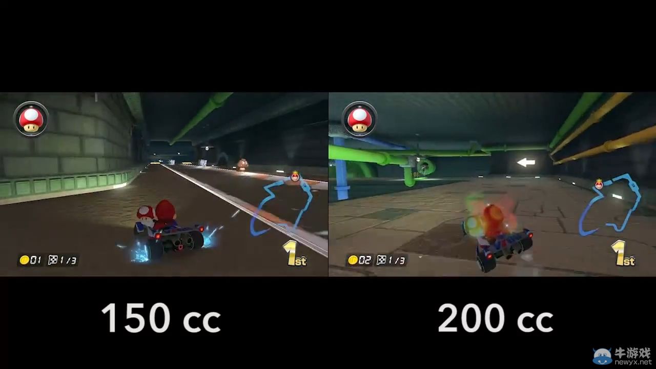 《馬里奧賽車8》150ccVS200cc全新對比視頻