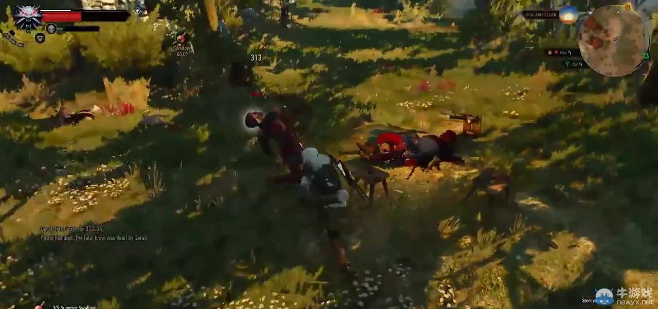 《巫師3：狂獵》最新演示白狼割草：兇猛霸氣無雙戰(zhàn)