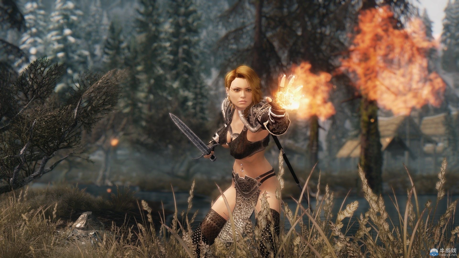 《上古卷軸5：天際》女體MOD圖：達沉魚落雁等級