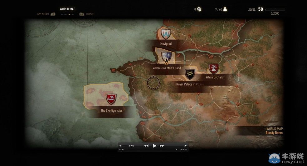 《巫師3：狂獵》官方公布作戰(zhàn)地圖：龐大魔幻世界任逍遙