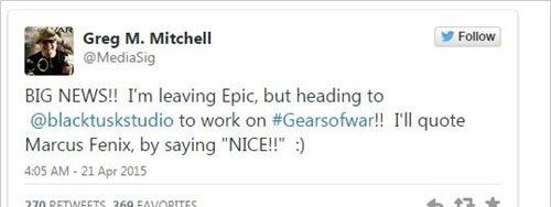 《戰爭機器》三部曲動畫導演加入Black Tusk