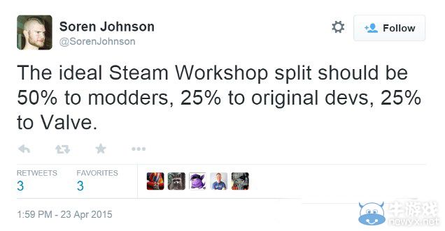 Valve支持在Steam平臺mod付費 作者福音？