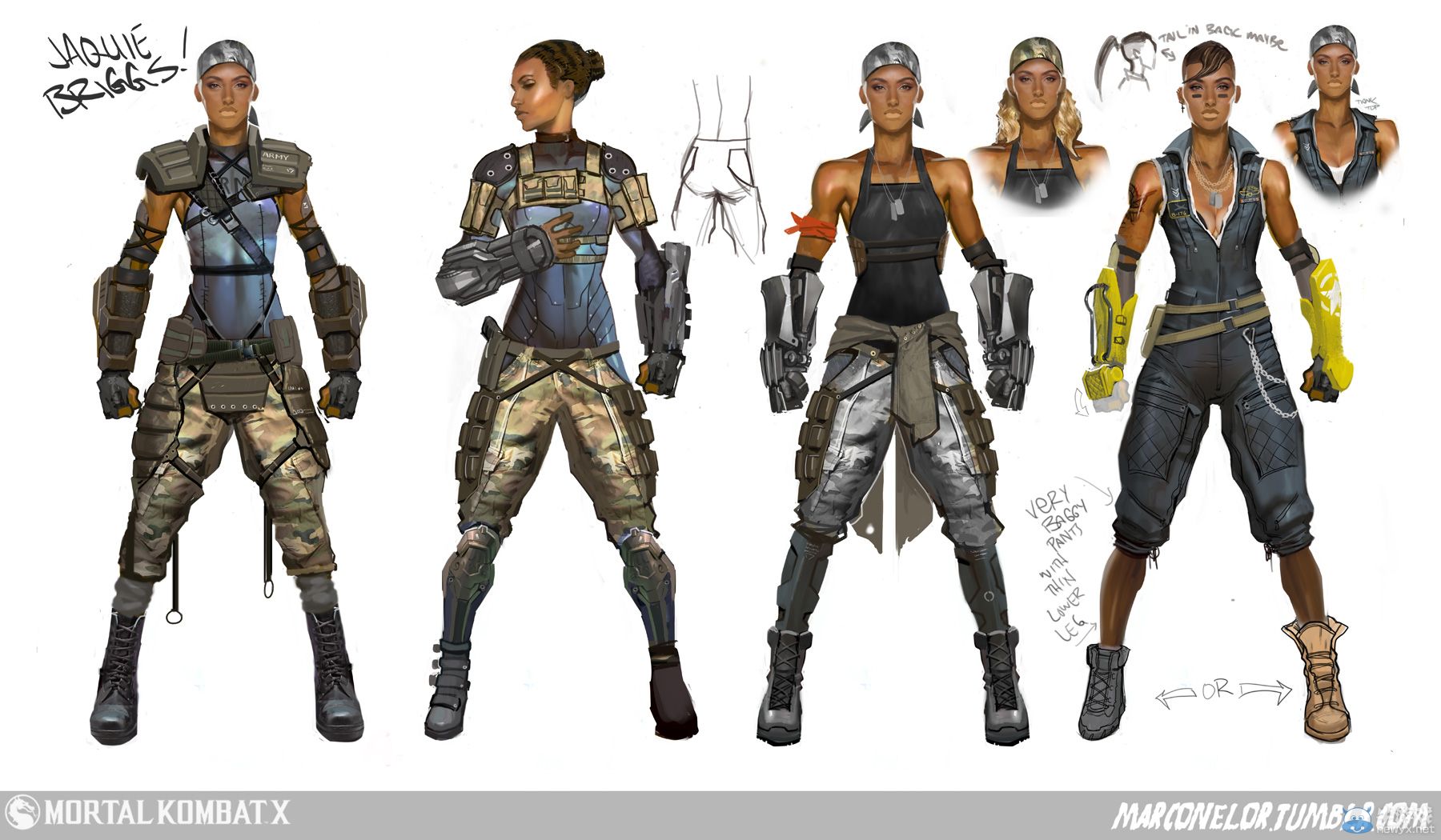 《真人快打X》精美原畫：從頭到腳解析美女猛男