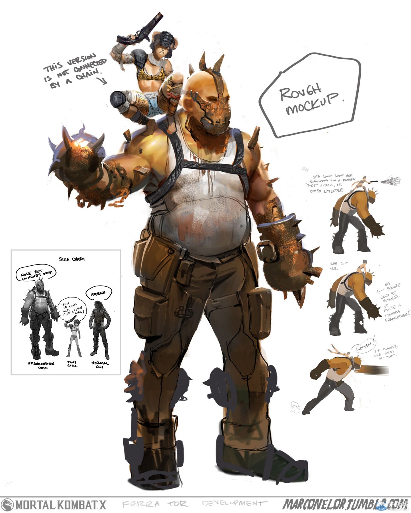 《真人快打X》精美原畫：從頭到腳解析美女猛男