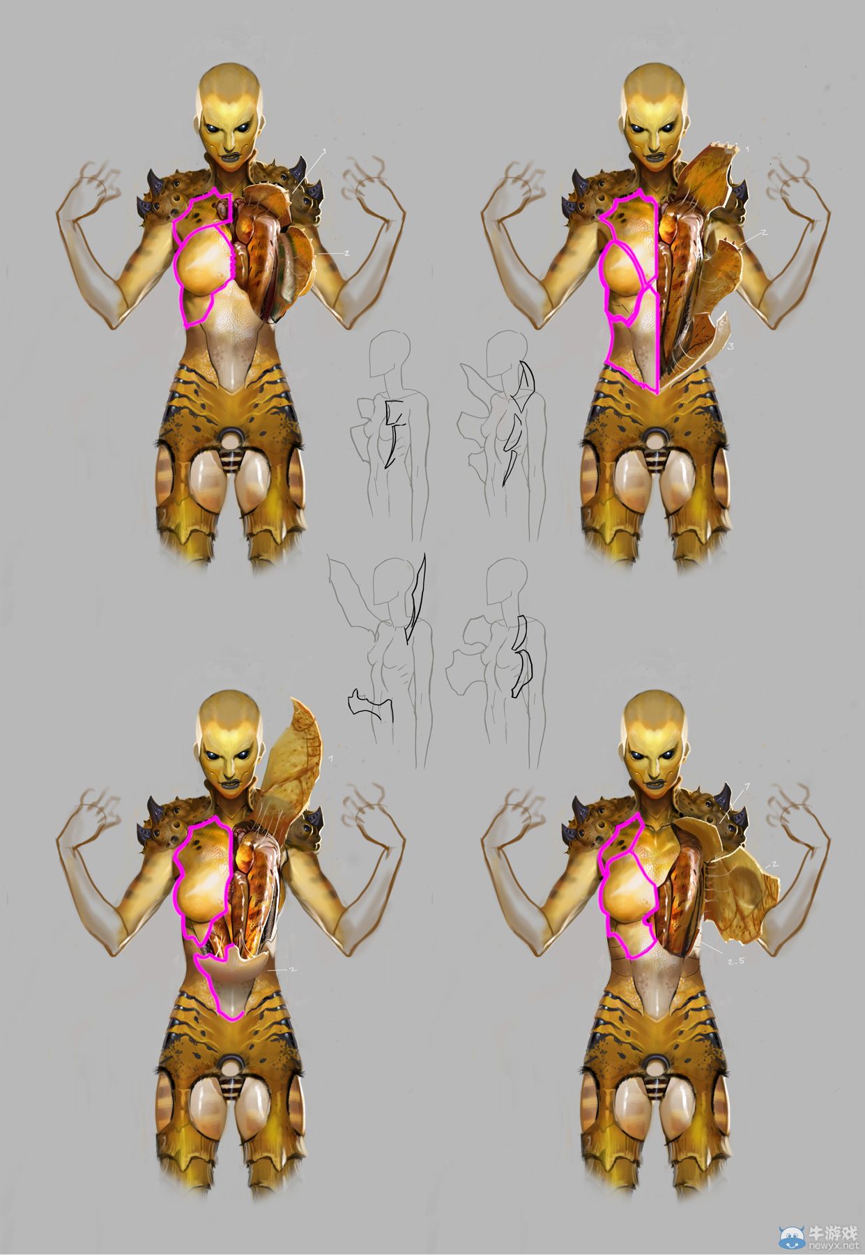 《真人快打X》精美原畫：從頭到腳解析美女猛男