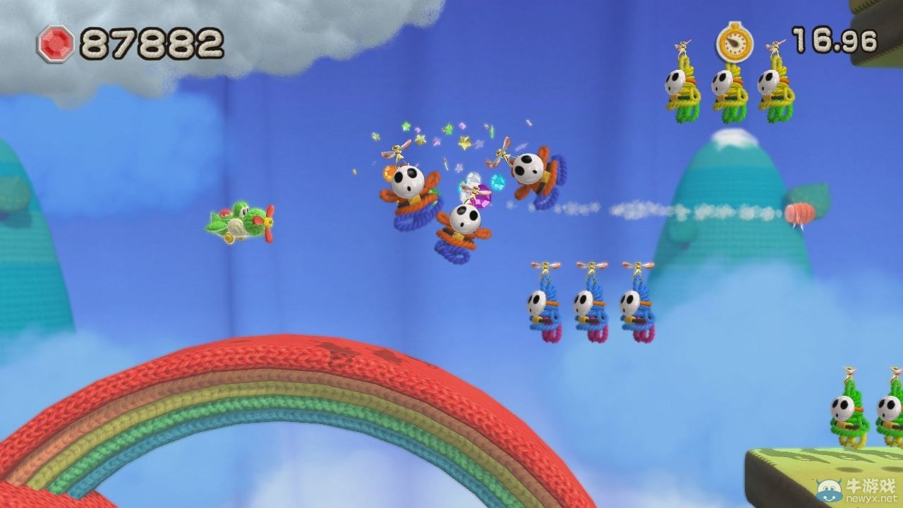 《毛線耀西》多張游戲截圖公開：展示登場關卡