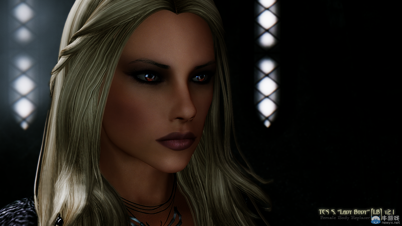 《上古卷軸5：天際》最美女體MOD新圖：蕾絲面具掩藏嬌羞面容