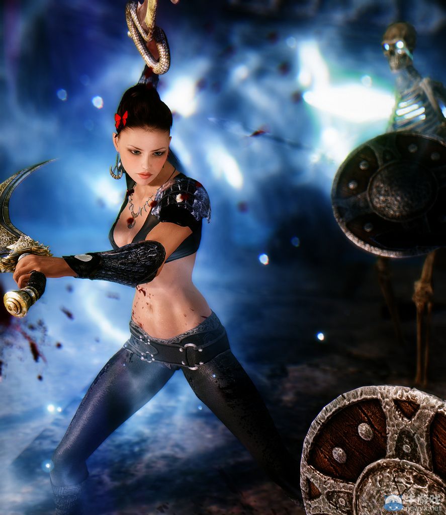 《上古卷軸5：天際》最美女體MOD新圖：蕾絲面具掩藏嬌羞面容