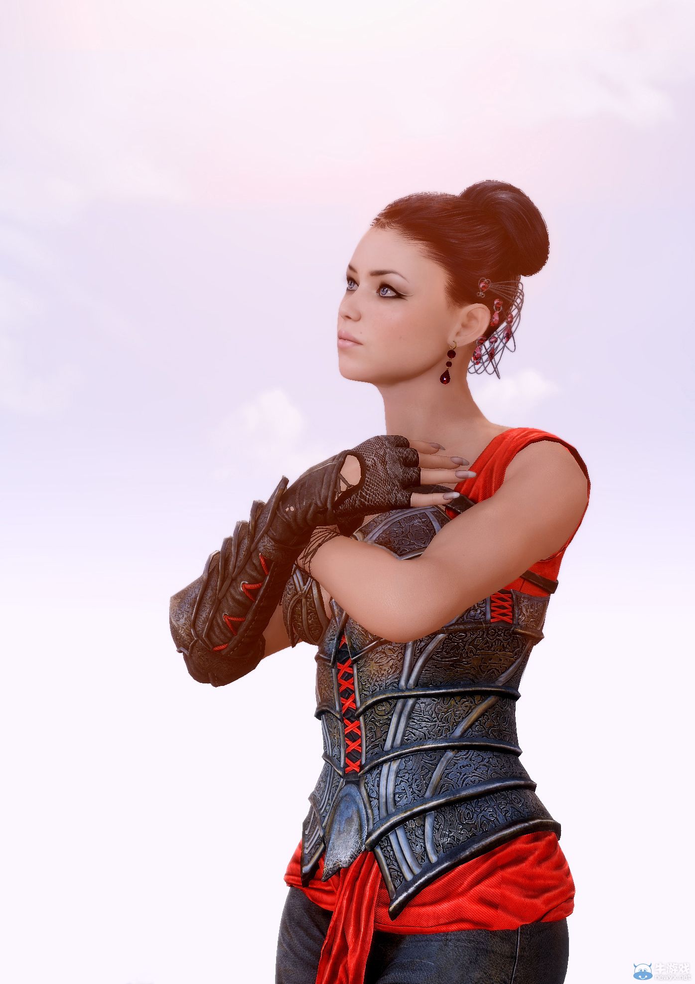 《上古卷軸5：天際》最美女體MOD新圖：蕾絲面具掩藏嬌羞面容