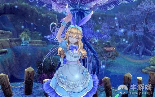 《幻想神域》化身清新愛麗絲 與三月兔先生共舞