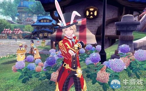 《幻想神域》化身清新愛麗絲 與三月兔先生共舞