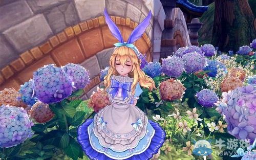 《幻想神域》化身清新愛麗絲 與三月兔先生共舞