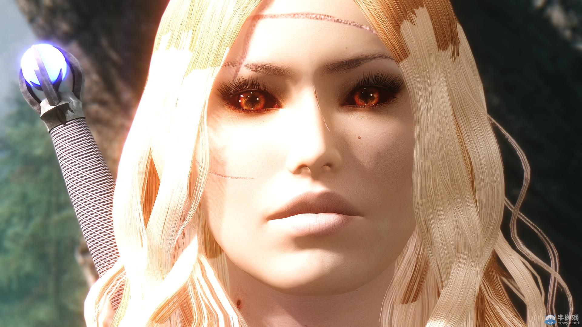 《上古卷軸5：天際》最美女體MOD新圖：蕾絲面具掩藏嬌羞面容