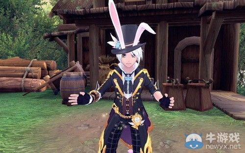 《幻想神域》化身清新愛麗絲 與三月兔先生共舞