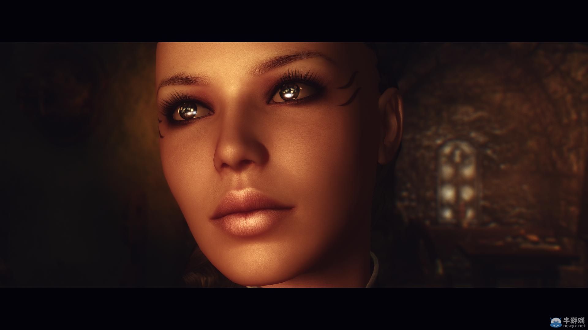 《上古卷軸5：天際》最美女體MOD新圖：蕾絲面具掩藏嬌羞面容