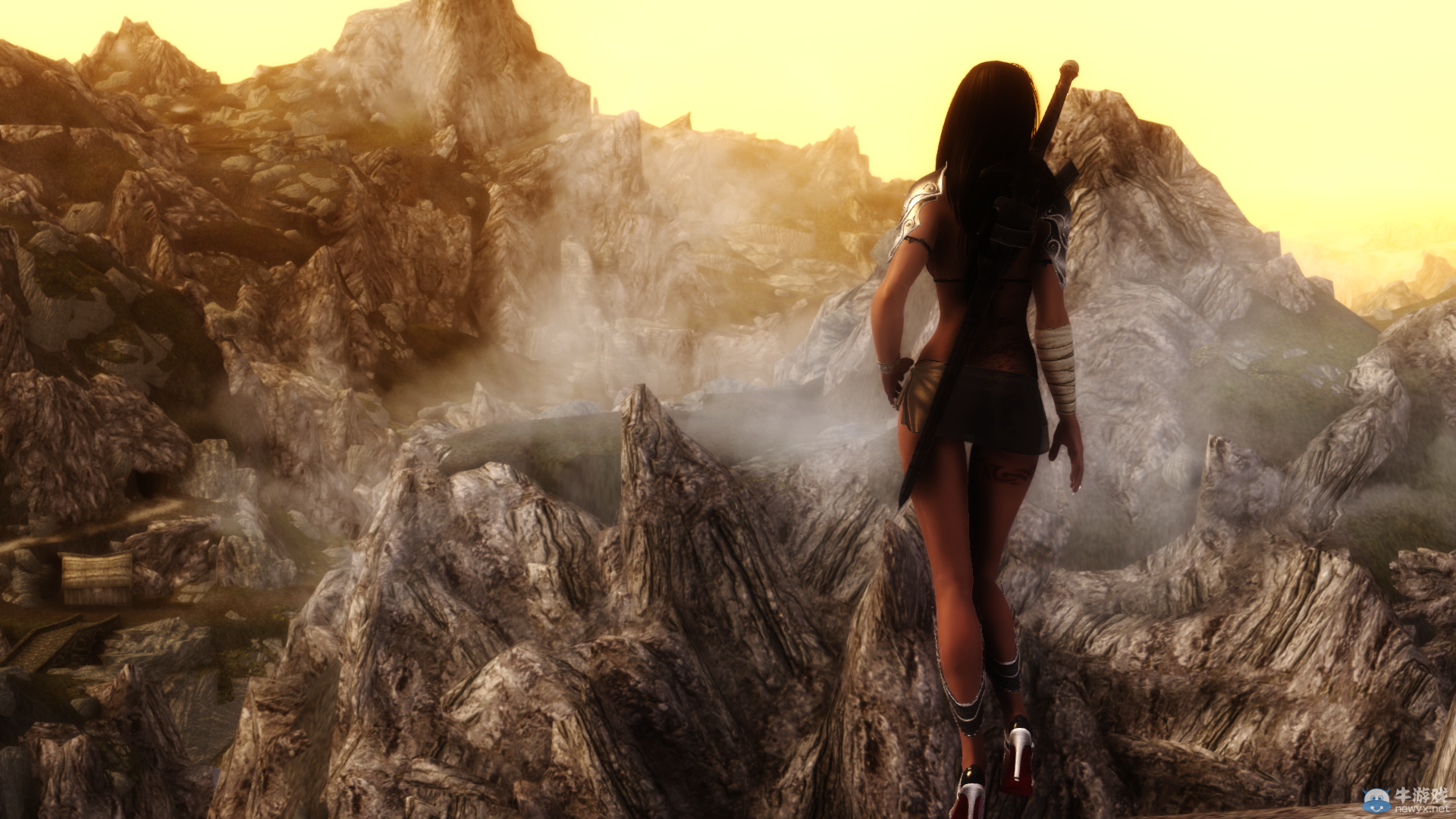 《上古卷軸5：天際》最美女體MOD新圖：蕾絲面具掩藏嬌羞面容