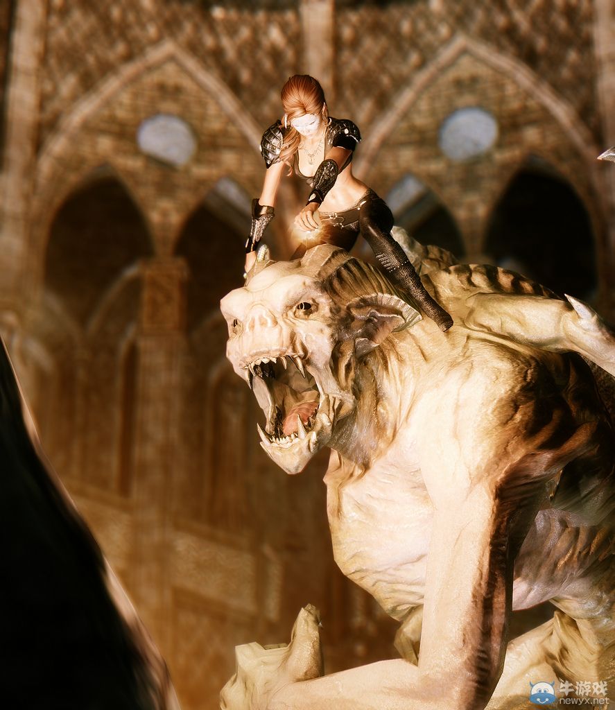 《上古卷軸5：天際》最美女體MOD新圖：蕾絲面具掩藏嬌羞面容