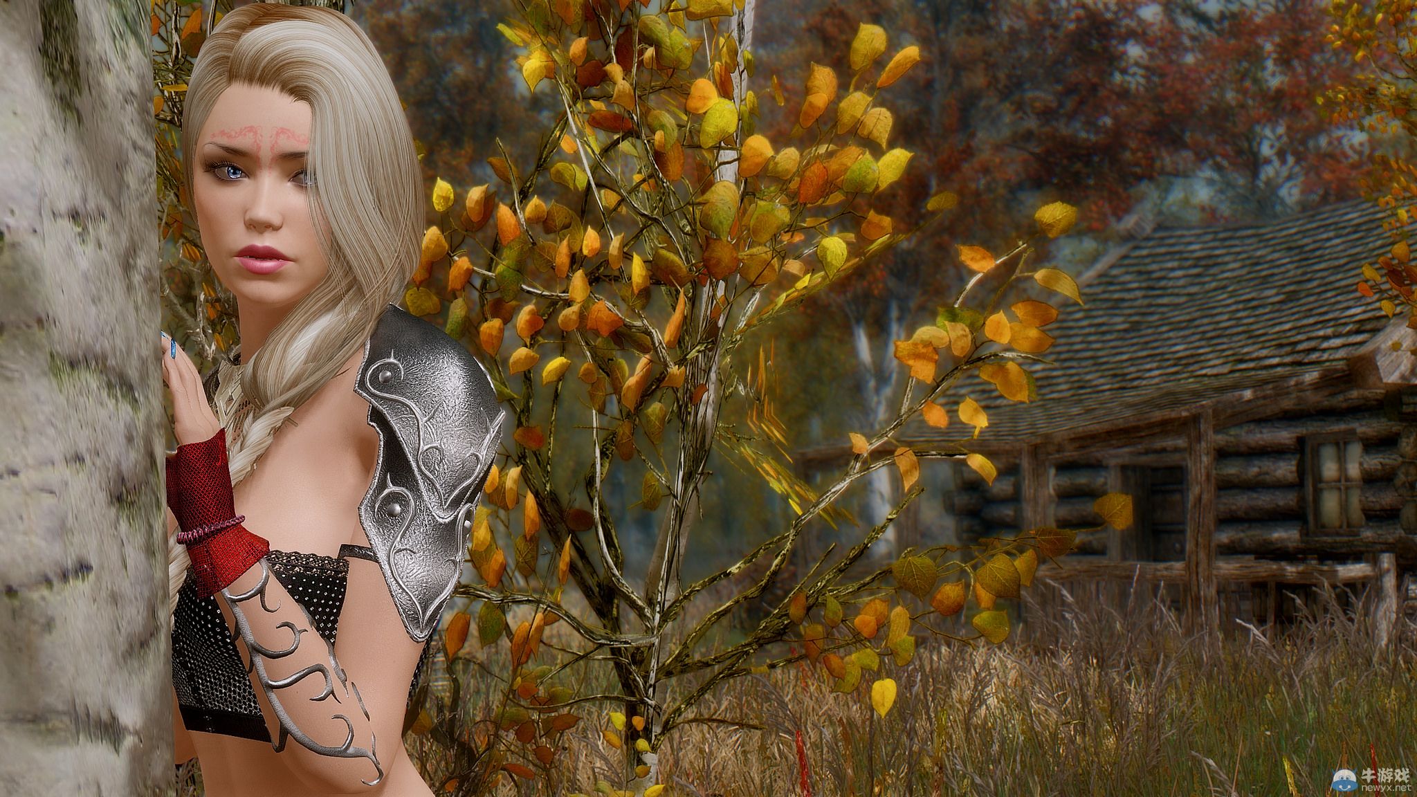 《上古卷軸5：天際》最美女體MOD新圖：蕾絲面具掩藏嬌羞面容