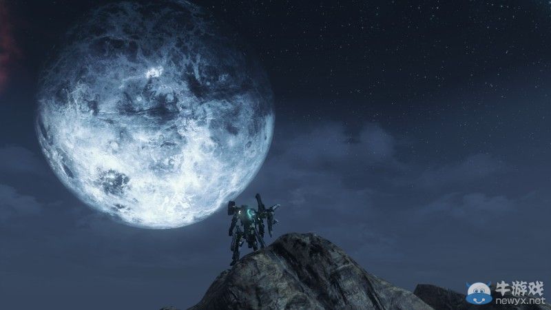 《異度之刃X》酷炫截圖：月光下的巨型機甲美如畫