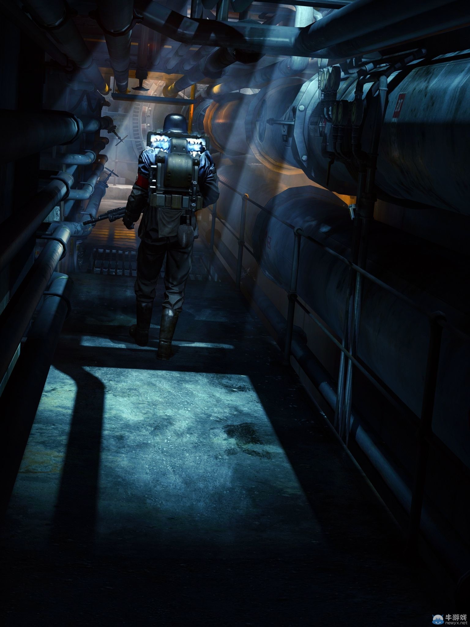 《德軍總部：舊血脈》高分辨率截圖：進擊的德國兵