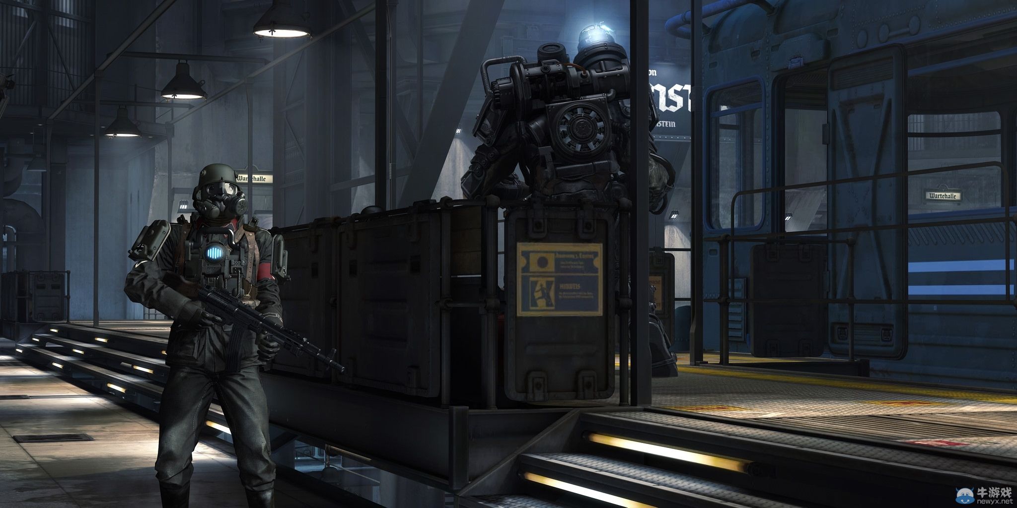 《德軍總部：舊血脈》高分辨率截圖：進擊的德國兵