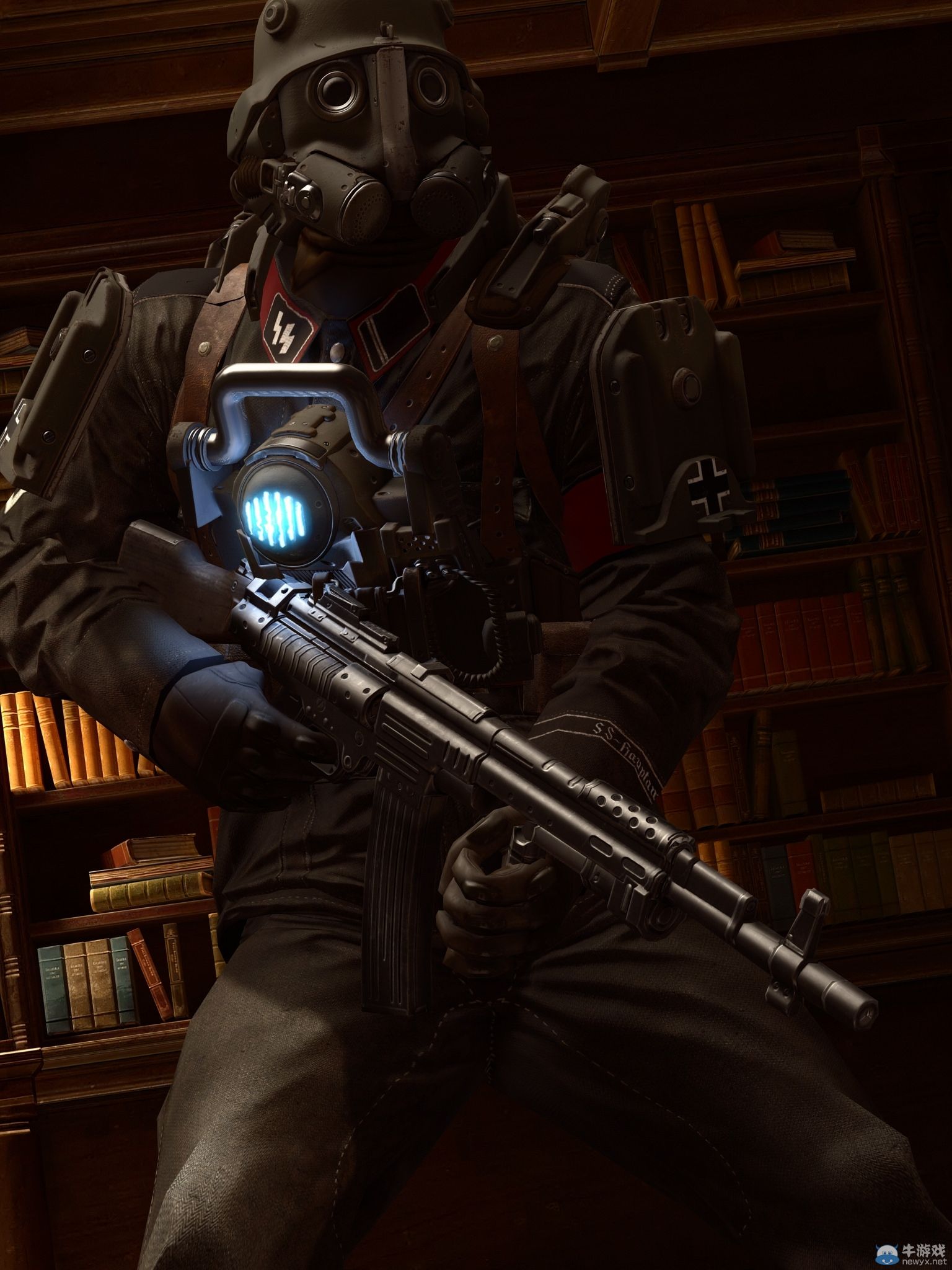 《德軍總部：舊血脈》高分辨率截圖：進擊的德國兵