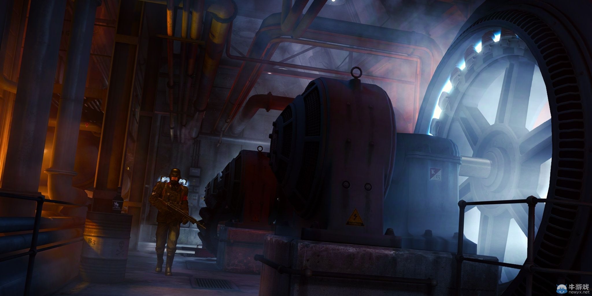 《德軍總部：舊血脈》高分辨率截圖：進擊的德國兵