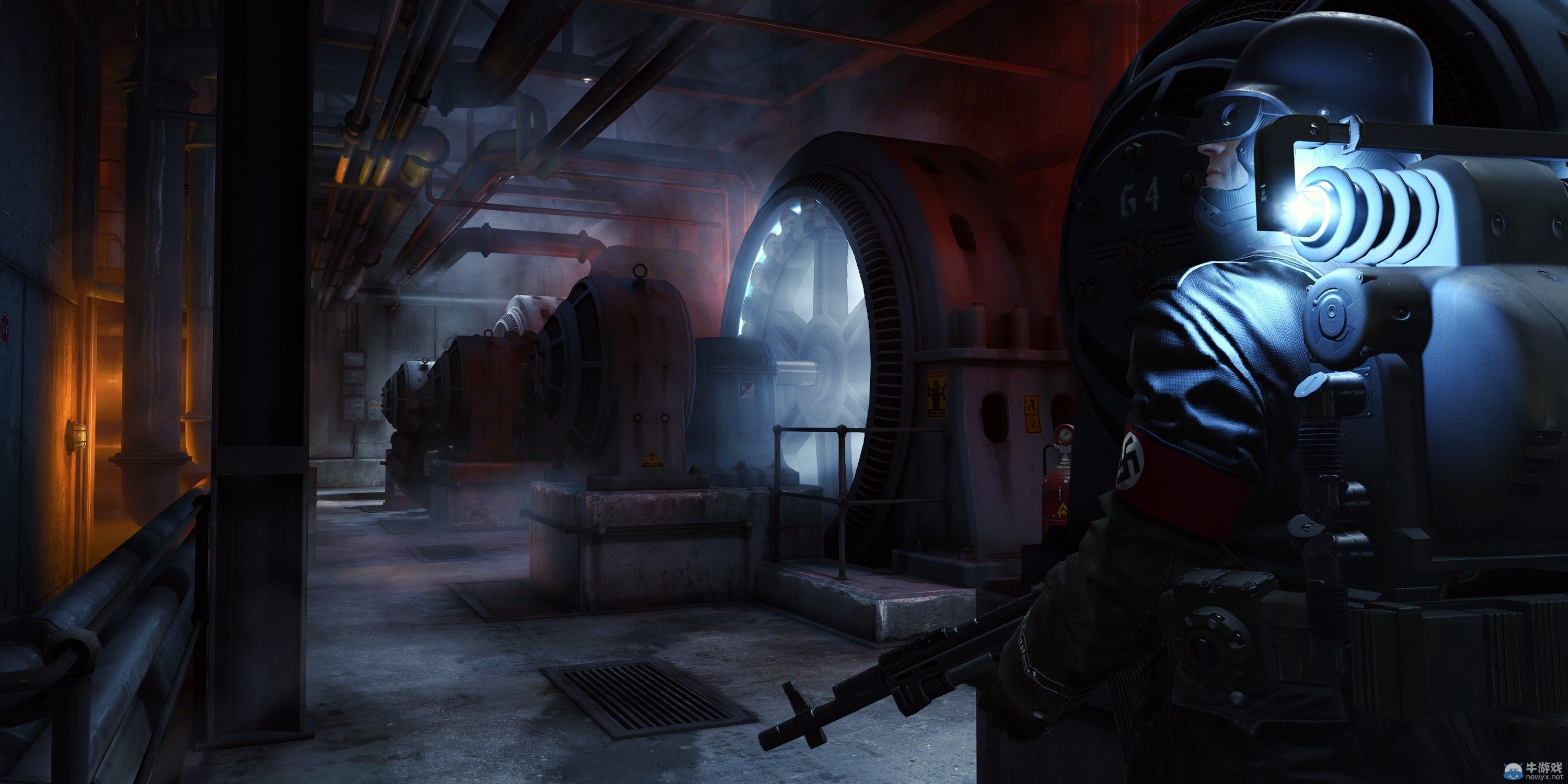 《德軍總部：舊血脈》高分辨率截圖：進擊的德國兵