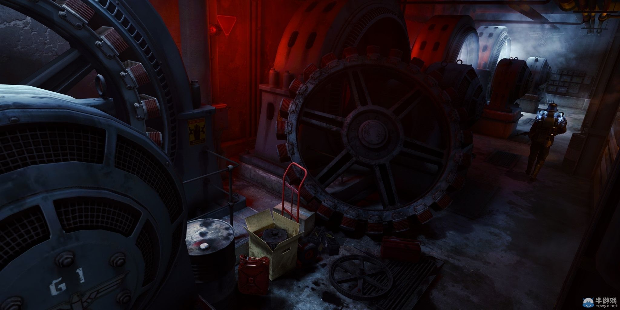 《德軍總部：舊血脈》高分辨率截圖：進擊的德國兵