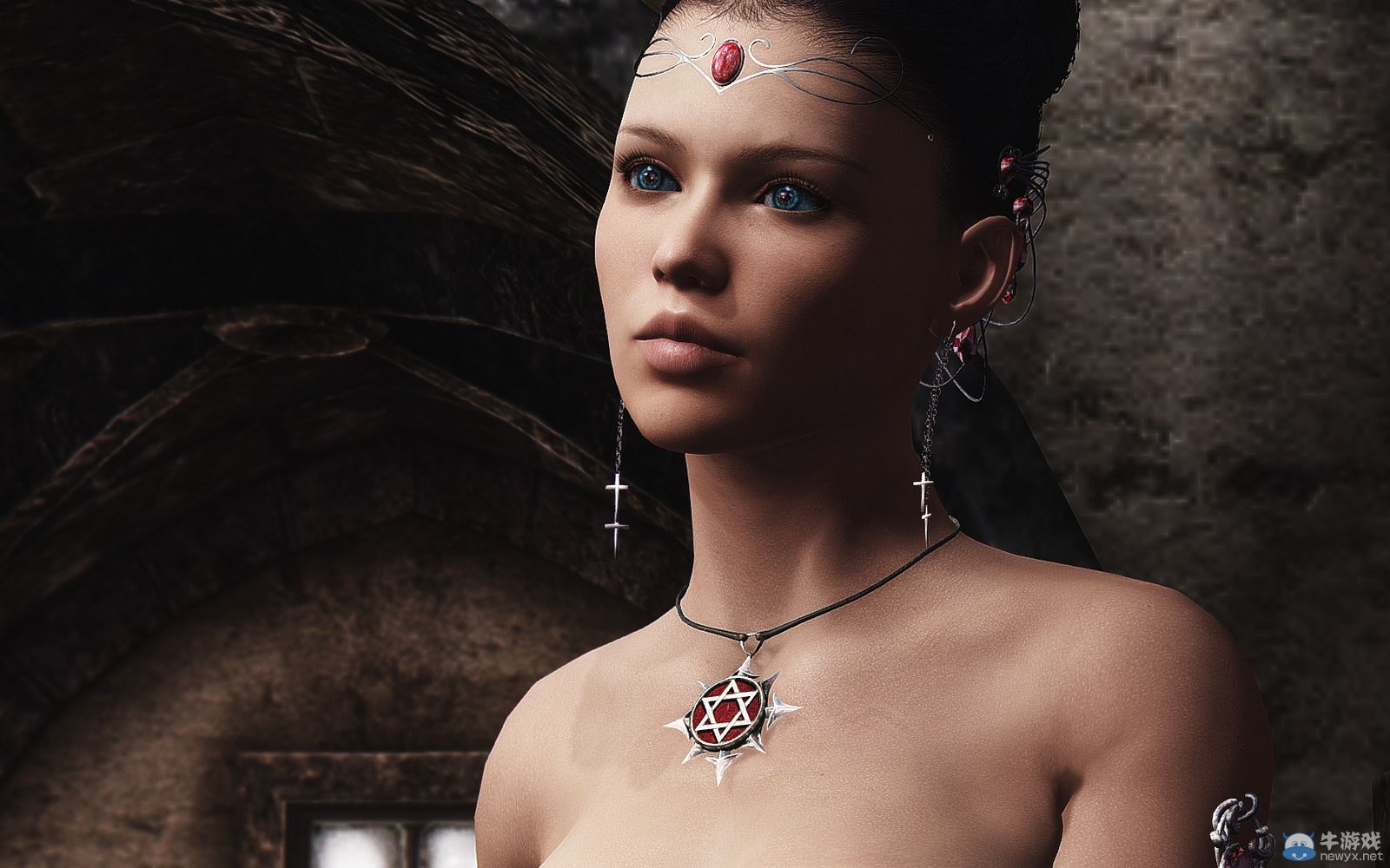 《上古卷軸5：天際》最美女體MOD新圖：佳麗匯集各有特色