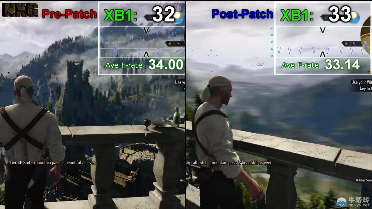 《巫師3：狂獵》Xbox One版幀率測試：超高視覺保真度