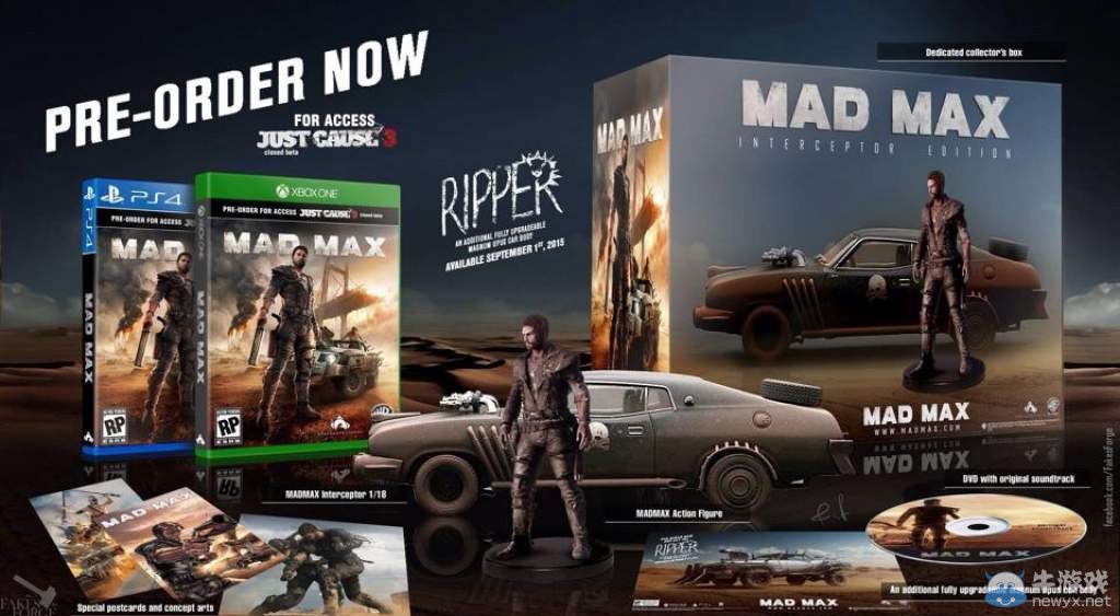 《瘋狂的麥克斯》收藏版曝光：炫車猛男全都有