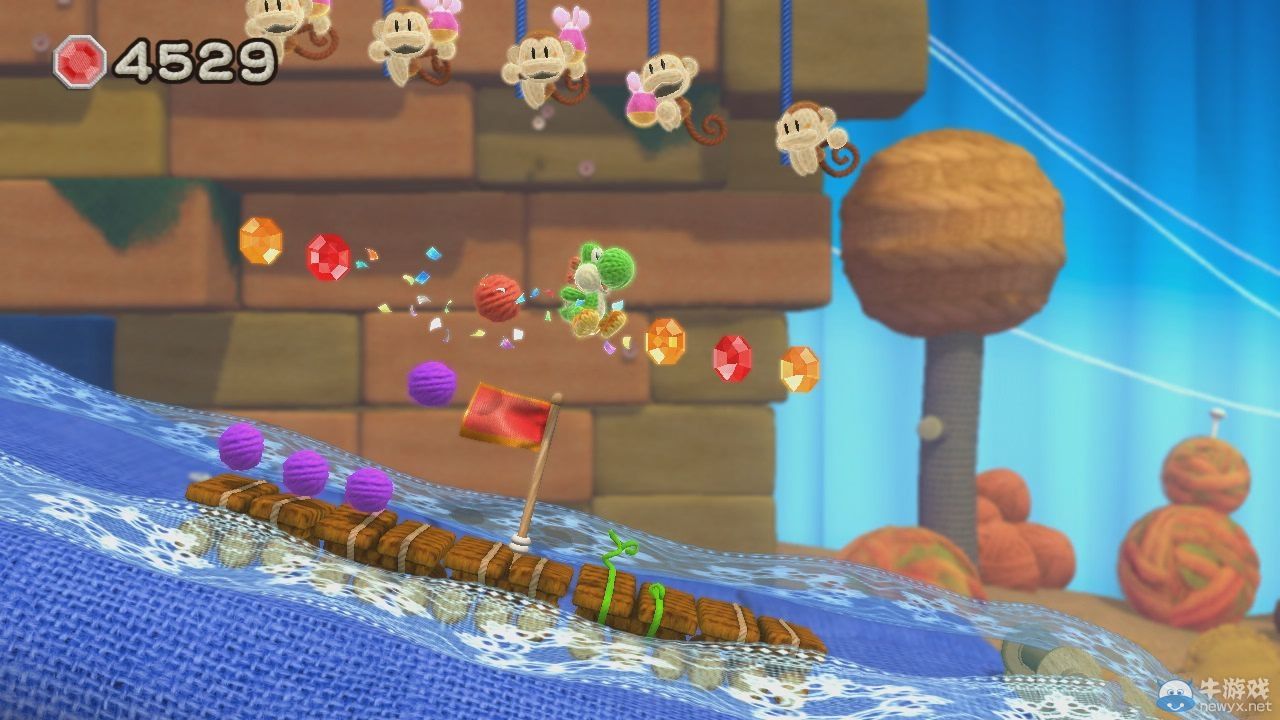 《毛線耀西》更多新截圖公開繼續展示登場關卡