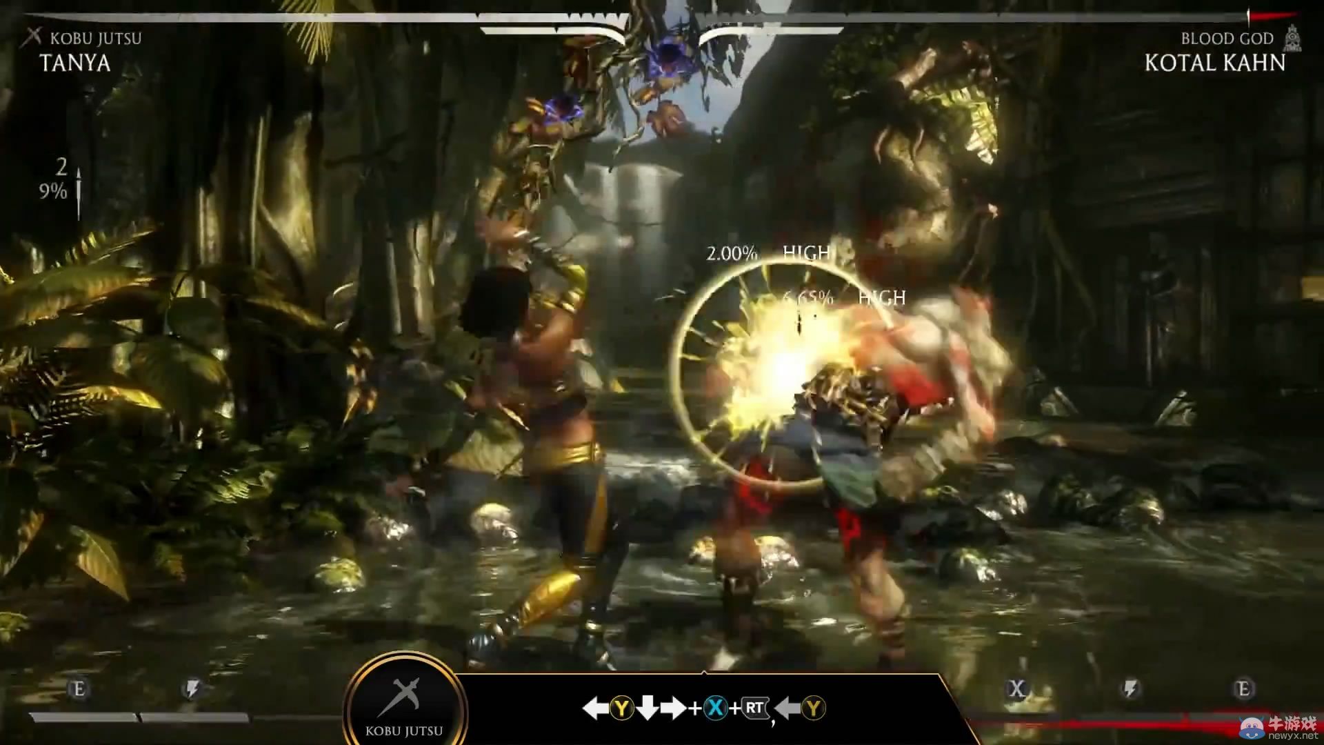 《真人快打X》“譚雅”戰斗演示：血腥御姐愛捅腎！