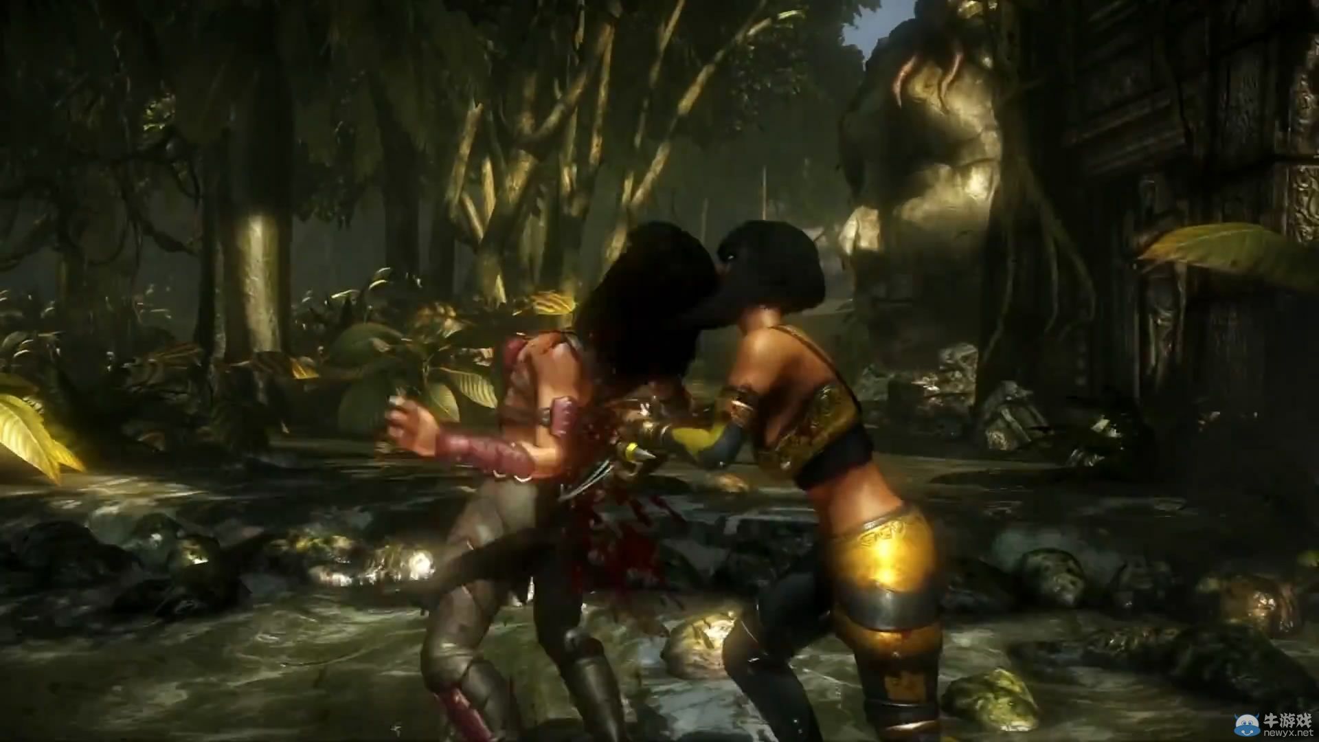 《真人快打X》“譚雅”戰斗演示：血腥御姐愛捅腎！