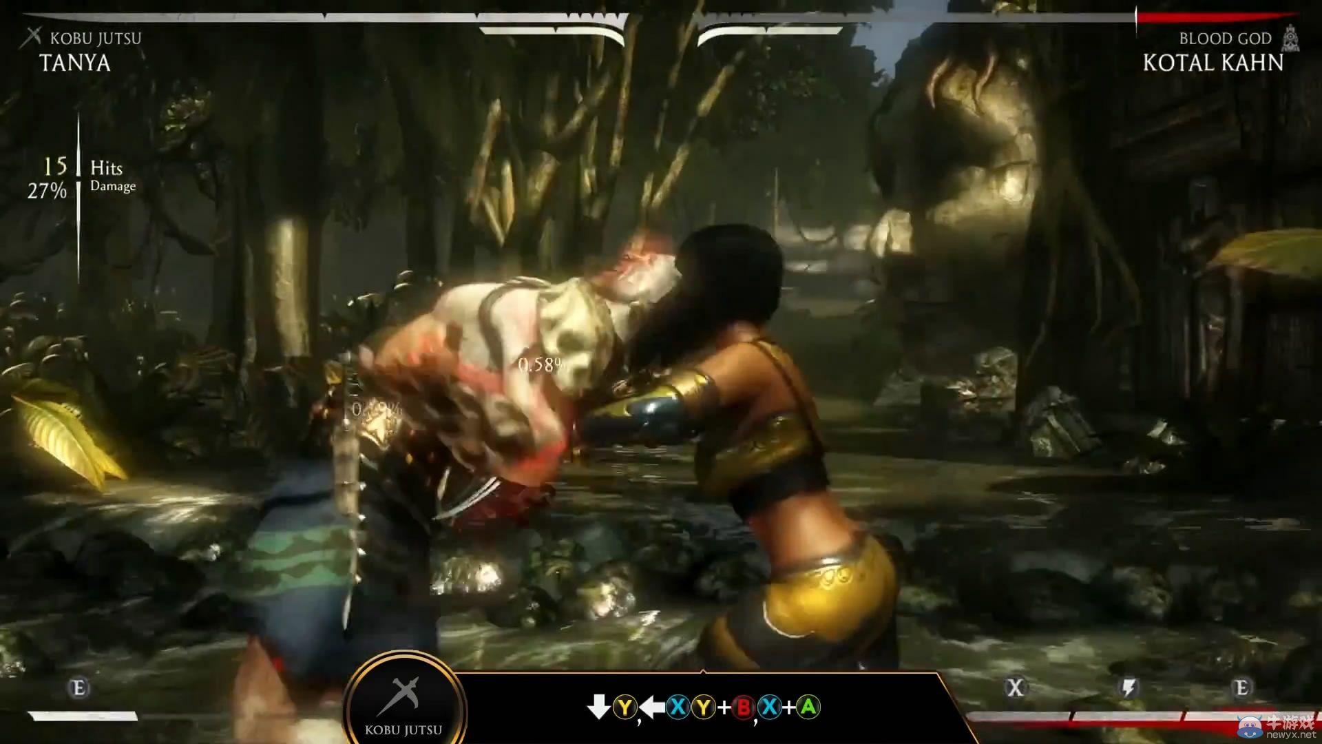 《真人快打X》“譚雅”戰斗演示：血腥御姐愛捅腎！