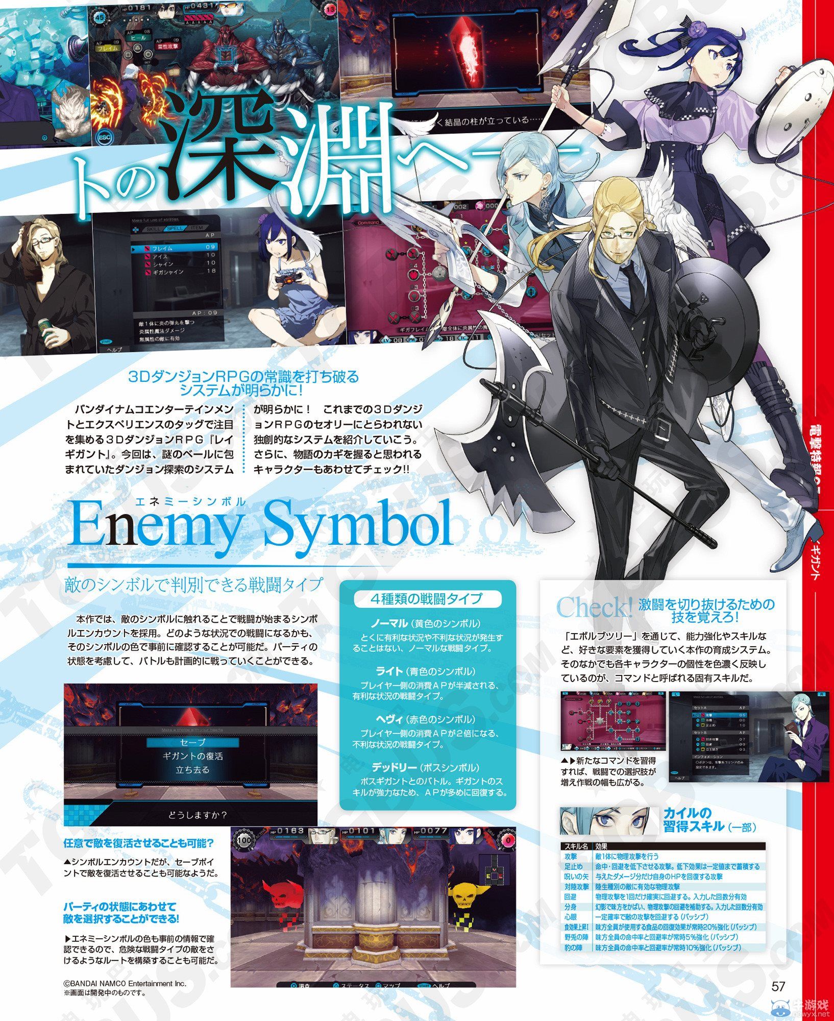 《RAY GIGANT》公開系角色與迷宮特色系統(tǒng)