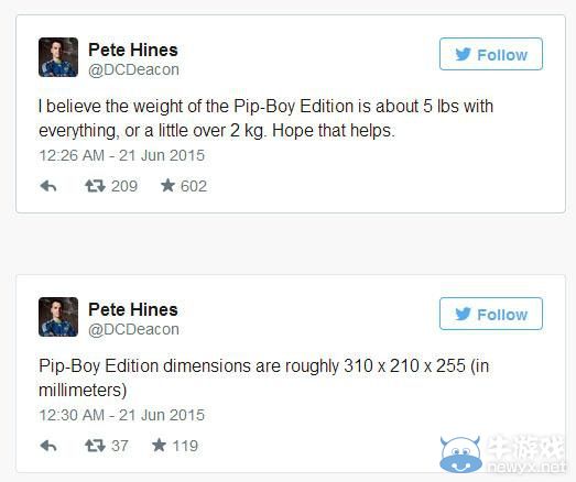 《輻射4》“嗶嗶小子”典藏版重5磅：包含所有物件